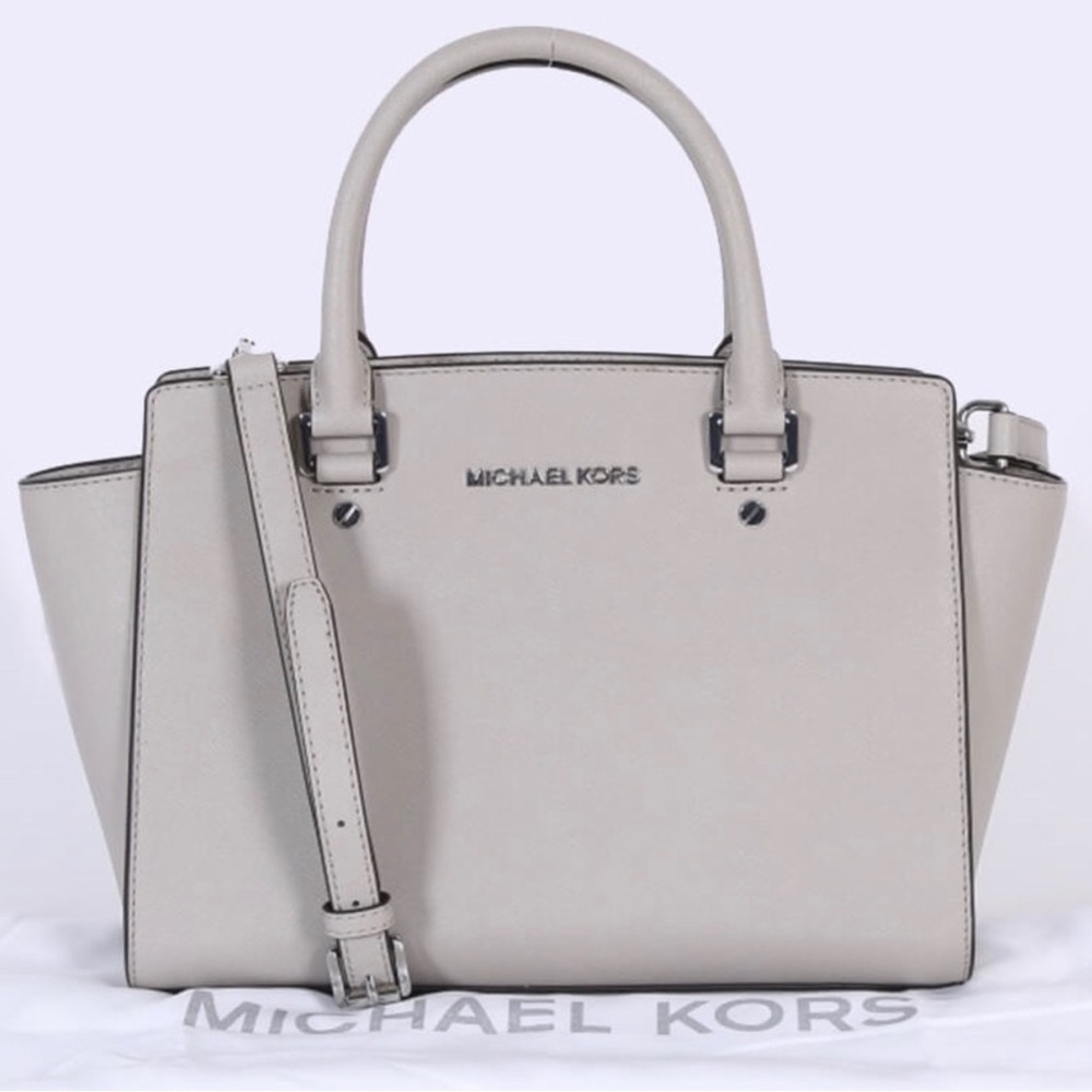 Michael Kors Selma Medium Saffiano Leather Satchel